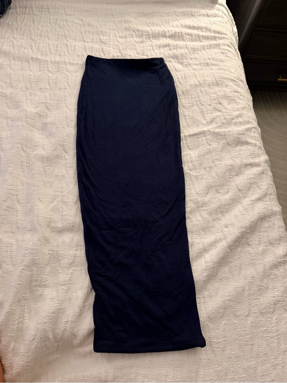 Naked wardrobe Women’s Navy Blue Midi Skirt